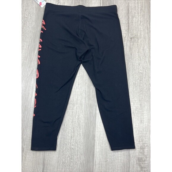 Everlast "Always Ready" Graphic Legging Pants Activewear Black Size 1X NWT - Picture 4 of 6